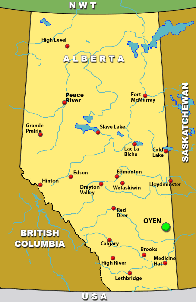 Charter Flights To Oyen Alberta Charter Flight Network